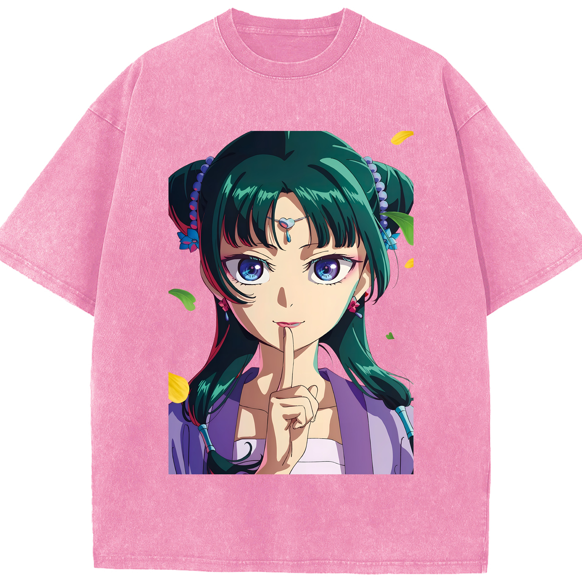 （画像用） 薬屋のひとりごと The Apothecary Diaries 綿100% ヴィンテージ風 半袖Tシャツ（フロントプリント）